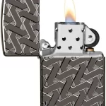 Zippo Armor 49173:Briquet à Glace Noir Poli